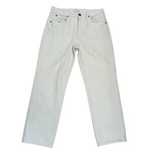 Slvrlake Jeans Size 31 Sophie‎ Cream Denim Made in USA High Rise